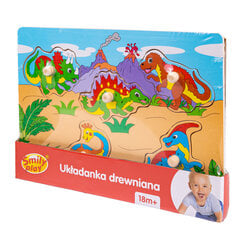 Puidust pusle Smily Play dinosaurused, 5 d цена и информация | Игрушки для малышей | kaup24.ee