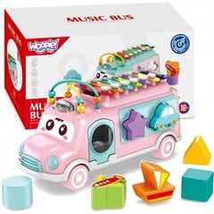 Muusikaline Sorter Woopie Bus, roosa цена и информация | Игрушки для малышей | kaup24.ee