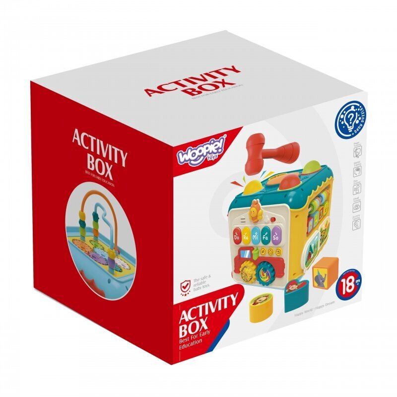 Multifunktsionaalne hariv kuubik Wooppie 6-in-1 Activity Box цена и информация | Imikute mänguasjad | kaup24.ee