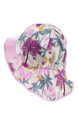 Тонкая хлопковая пляжная шапочка для девочек Jamiks JLB006, фиолетовая цена и информация | Шапки, перчатки, шарфы для девочек | kaup24.ee