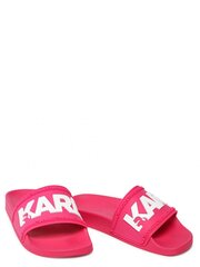 Шлепанцы Karl Lagerfeld Kondo Karl Logo Slid Fuschia Pink цена и информация | Шлепанцы, тапочки для женщин | kaup24.ee