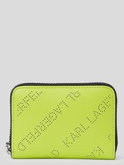 Кошелёк Karl Lagerfeld K/punched Small Zip Lime цена и информация | Женские кошельки, держатели для карточек | kaup24.ee