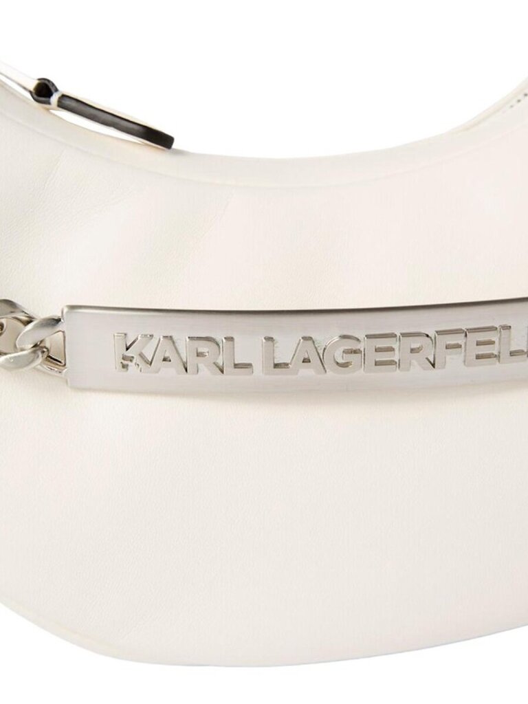 Käekott naistele Karl Lagerfeld K/ID Half-Moon White 545010797 цена и информация | Naiste käekotid | kaup24.ee