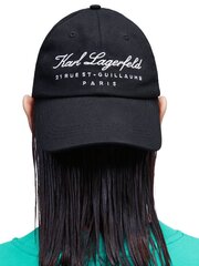 Бейсболка Karl Lagerfeld Hotel Karl Black цена и информация | Женские шапки | kaup24.ee
