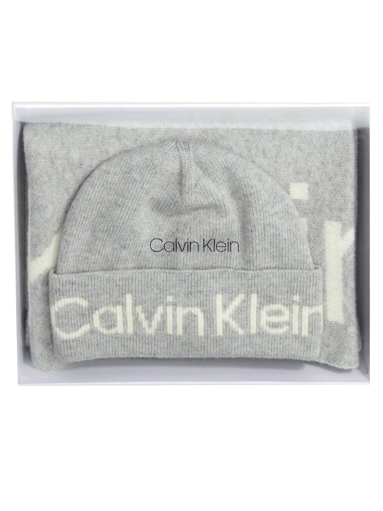 Komplekt Calvin Klein Reverso Tonaalne Mid Grey Heather 545010456 hind ja info | Naiste sallid | kaup24.ee
