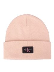 Шапка CALVIN KLEIN Monologo Rubber Beanie Pink K60K6118340JV 545010427 цена и информация | Женские шапки | kaup24.ee