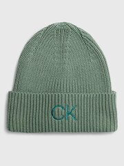 Шапка CALVIN KLEIN Re-Lock Beanie W/emb Sea Spray K60K608660LKG 545010426 цена и информация | Женские шапки | kaup24.ee