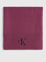 Шарф CALVIN KLEIN Monologo Embro Knit Scarf K60K611262VAC 545010413 цена и информация | Воротник из шерсти мерино/ шарф серый InAvati AC010195-1 | kaup24.ee