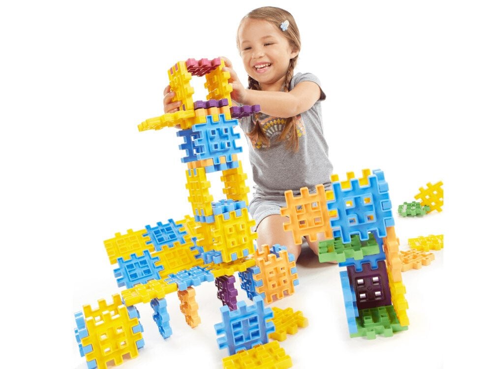 Creative Waffle Blocks koos hoiukotiga 60 tükki, Little Tikes hind ja info | Klotsid ja konstruktorid | kaup24.ee