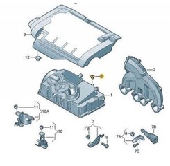 Отделка Крышки Двигателя, ME Premium, Audi A3 A4 A6, Seat Altea Cordoba Ibiza 3 4 Leon, Skoda Fabia 2 Octavia Roomster Superb цена и информация | Детали двигателя | kaup24.ee