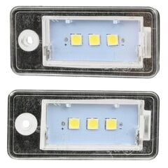 Komplekt 2 Led Numbrituled, Audi A3 8p 2004-2011 A4 B6 B7 2001-2008 A6 C6 2005-2008 A8 2003-2010 Q7 2007-2009, ME Premium hind ja info | Autopirnid | kaup24.ee