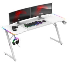 Игровой стол Huzaro Hero 4.8 RGB White, белый цена и информация | Компьютерные, письменные столы | kaup24.ee