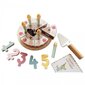 Puidust sünnipäevatordi komplekt koos tarvikutega Tooky Toy hind ja info | Tüdrukute mänguasjad | kaup24.ee