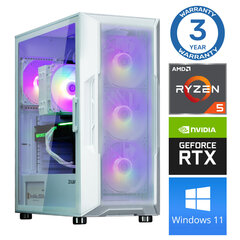 INTOP Ryzen 5 5500 32GB 250SSD M.2 NVME RTX4060 8GB WIN11 цена и информация | Стационарные компьютеры | kaup24.ee