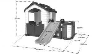 Дом на горке, красный цена и информация | Детские игровые домики | kaup24.ee