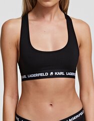 Karl Lagerfeld rinnahoidja naistele Logo Sports 545003401, must цена и информация | Бюстгальтеры | kaup24.ee