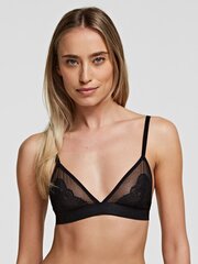 Karl Lagerfeld rinnahoidja naistele Triangle Lace 545004729, must цена и информация | Бюстгальтеры | kaup24.ee