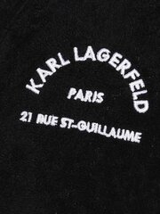 Халат Karl Lagerfeld Unisex Address Logo Towelling Black цена и информация | Женские халаты | kaup24.ee