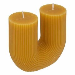 Демисезонная свеча 2 фитиля желтая цена и информация | Подсвечники, свечи | kaup24.ee