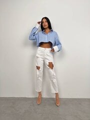 Белые рваные джинсы цена и информация | Женские джинсы | kaup24.ee