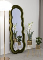 Sametraamiga peegel 60x4x160cm, roheline hind ja info | Vannitoa peeglid | kaup24.ee