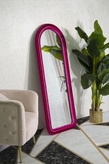 Зеркало с мягкой рамой из бархата 60x4x16 фуксия цена и информация | Зеркала | kaup24.ee