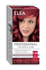 Стойкая крем-краска для волос Elea Professional Colour&Care 6.56 Light mahogany , 123 мл цена и информация | Краска для волос | kaup24.ee