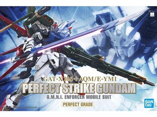  Сборная модель Gunpla. Bandai - PG GAT-X105+AQM/E-YM1 Perfect Strike Gundam, 1/60, 59011 цена и информация | Конструкторы и кубики | kaup24.ee
