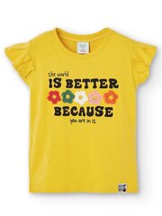 BOBOLI Letters And Fruits Combined Yellow 520237154 цена и информация | Рубашки для девочек | kaup24.ee