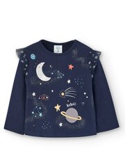 BOBOLI Constellation Of Stars And Planets Navy 520237828 цена и информация | Рубашки для девочек | kaup24.ee