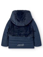 BOBOLI With Soft Fur Navy 520238346 цена и информация | Куртки, пальто для девочек | kaup24.ee