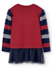 BOBOLI Knitwear Combined Striped Sleeves Ruby Red 520238381 цена и информация | Платья для девочек | kaup24.ee