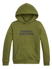 TOMMY HILFIGER Tommy Hilfiger Logo Hoodie Kb0Kb08500Ms2 Putting Green 540125322 цена и информация | Свитеры, жилетки, пиджаки для мальчиков | kaup24.ee