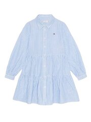 TOMMY HILFIGER Lurex Stripe Shirt Dress Kg0Kg075720A5 Blue Stripe 540125376 цена и информация | Платья для девочек | kaup24.ee