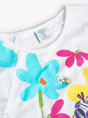 Майка с длинными рукавами для девочек Boboli, белая цена и информация | Рубашки для девочек | kaup24.ee