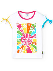 Boboli T-särk tüdrukutele 408080 520239193, valge цена и информация | Рубашки для девочек | kaup24.ee