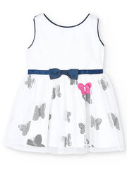 Платье BOBOLI Butterfly White 708128 520239570 цена и информация | Платья для девочек | kaup24.ee