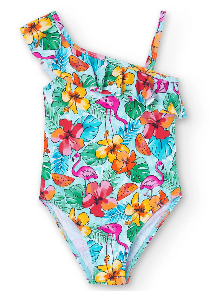 Ujumisriided tüdrukutele Boboli Flamingo 828301 520239900, mitmevärviline hind ja info | Tüdrukute trikood | kaup24.ee