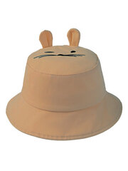 Панама BE SNAZZY Bunny Dark Beige CDL-0014 520763819 цена и информация | Шапки, перчатки, шарфы для девочек | kaup24.ee