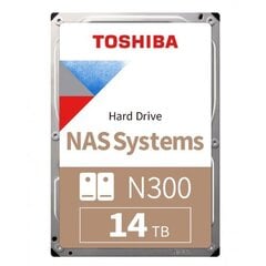 Toshiba N300 NAS (HDEXW10ZNA51F) цена и информация | Внутренние жёсткие диски (HDD, SSD, Hybrid) | kaup24.ee