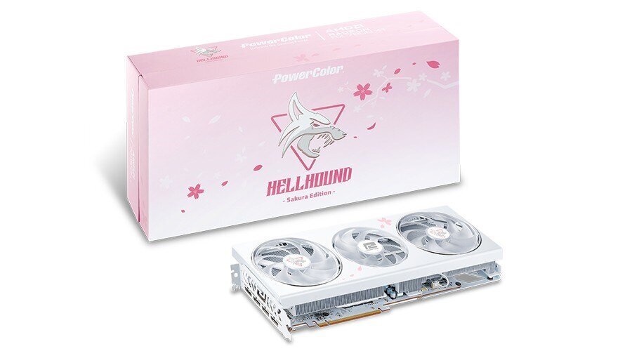 PowerColor Hellhound Sakura AMD Radeon RX 7800 XT (RX 7800 XT 16G-L/OC/SAKURA) цена и информация | Videokaardid (GPU) | kaup24.ee