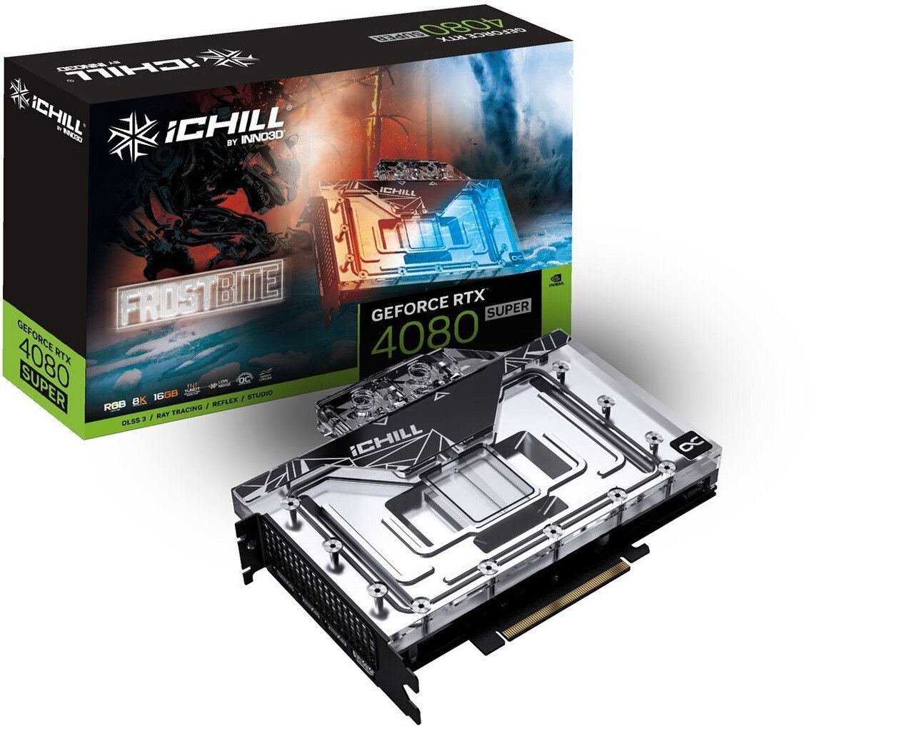 Inno3D GeForce RTX 4080 Super iChill Black (C408SB-166XX-18700006) цена и информация | Videokaardid (GPU) | kaup24.ee