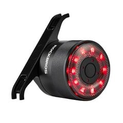 Rockbros Q1 rear bicycle light 7 colors LED micro USB - black цена и информация | Велосипедные фонари, отражатели | kaup24.ee