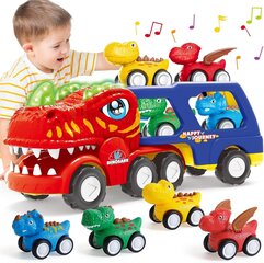 Mängukomplekt Dinosaurus autodega цена и информация | Игрушки для мальчиков | kaup24.ee