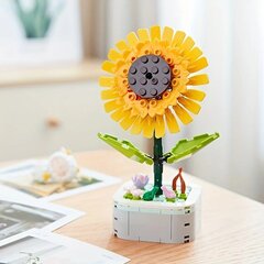 Ehituskomplekt - lill potis Sunflower цена и информация | Конструкторы и кубики | kaup24.ee