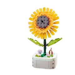 Конструктор- цветок в горшочке Sunflower цена и информация | Конструкторы и кубики | kaup24.ee