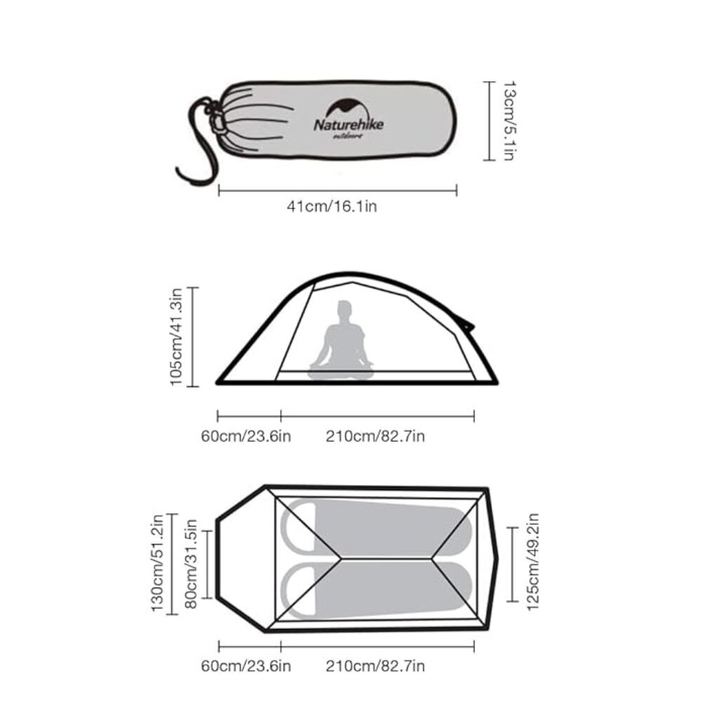 Telk mattidega Naturehike Cloud Up 2, roheline цена и информация | Telgid | kaup24.ee