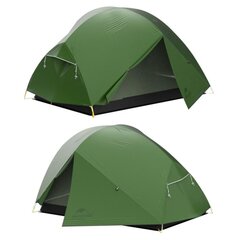 Двухместная палатка Naturehike Mongar 210T Ultralight, зелёная цена и информация | Палатки | kaup24.ee