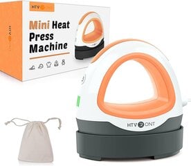 Mini kuumpress riideprintide jaoks HTVRONT, M1, valge/oranž hind ja info | Kunstitarbed, voolimise tarvikud | kaup24.ee