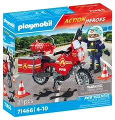 71466 playmobil® Action Heroes, Tuletõrjuja mootorratas цена и информация | Конструкторы и кубики | kaup24.ee